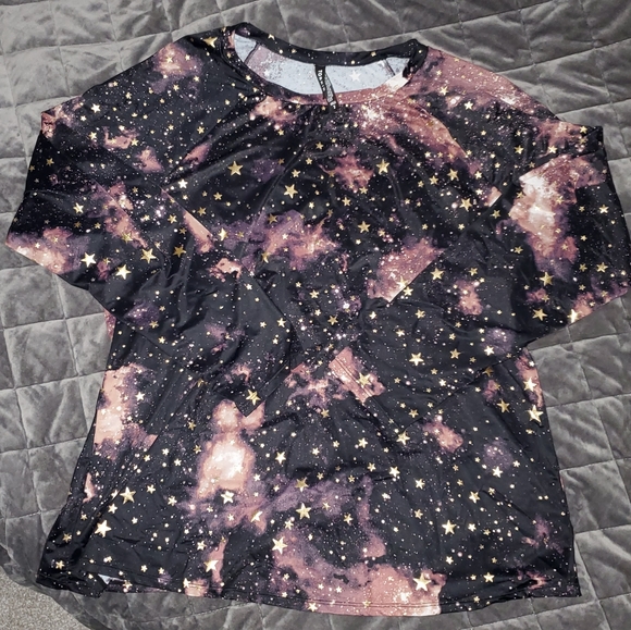Torrid space theme swim shirt plus 2xl - Picture 1 of 2
